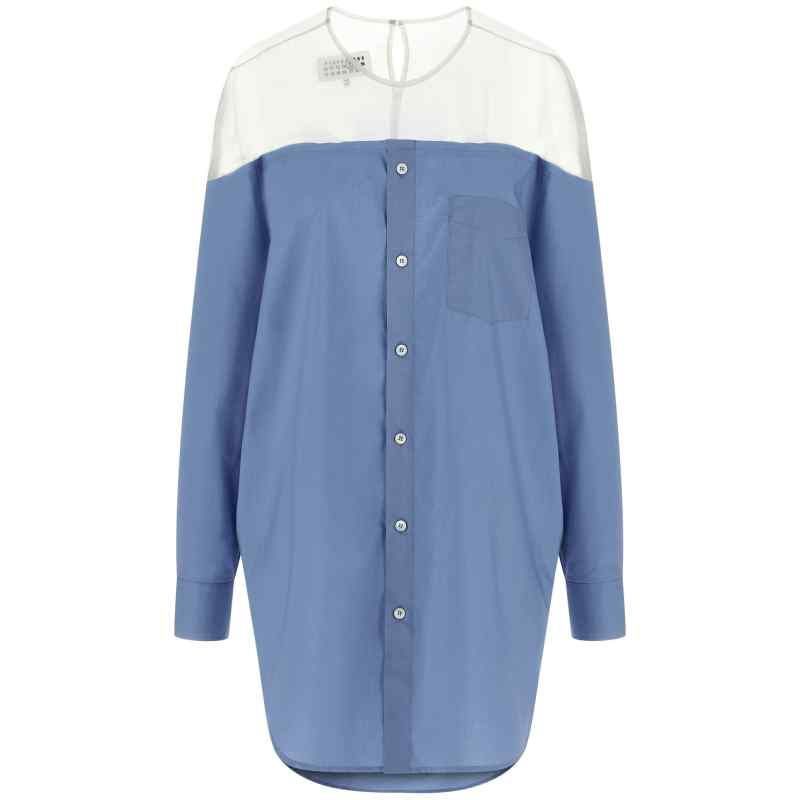 S62NH0053M35256471_01_M_2026-04-16T08-57-57.042Z Mm6 Maison Margiela Tulle Insert Shirt