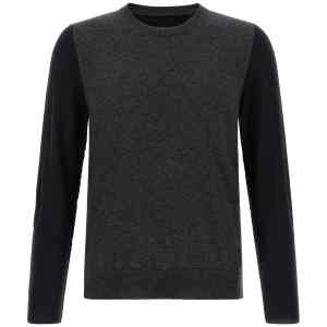 Maison Margiela Two-tone Wool Sweater