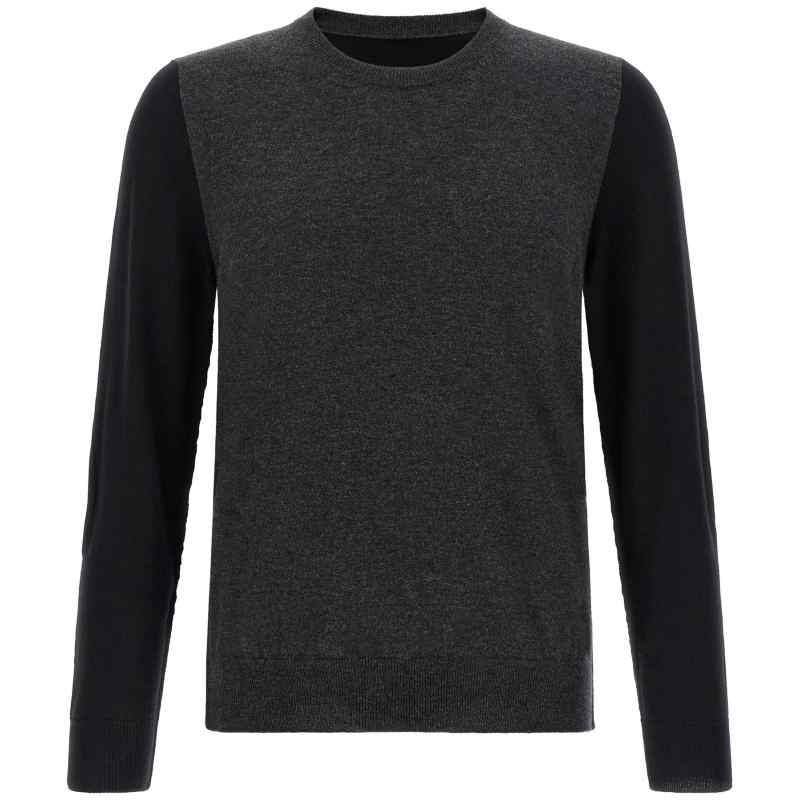 S67HL0011M13177001F_01_M_2026-09-08T08-15-11.574Z Maison Margiela Two-tone Wool Sweater