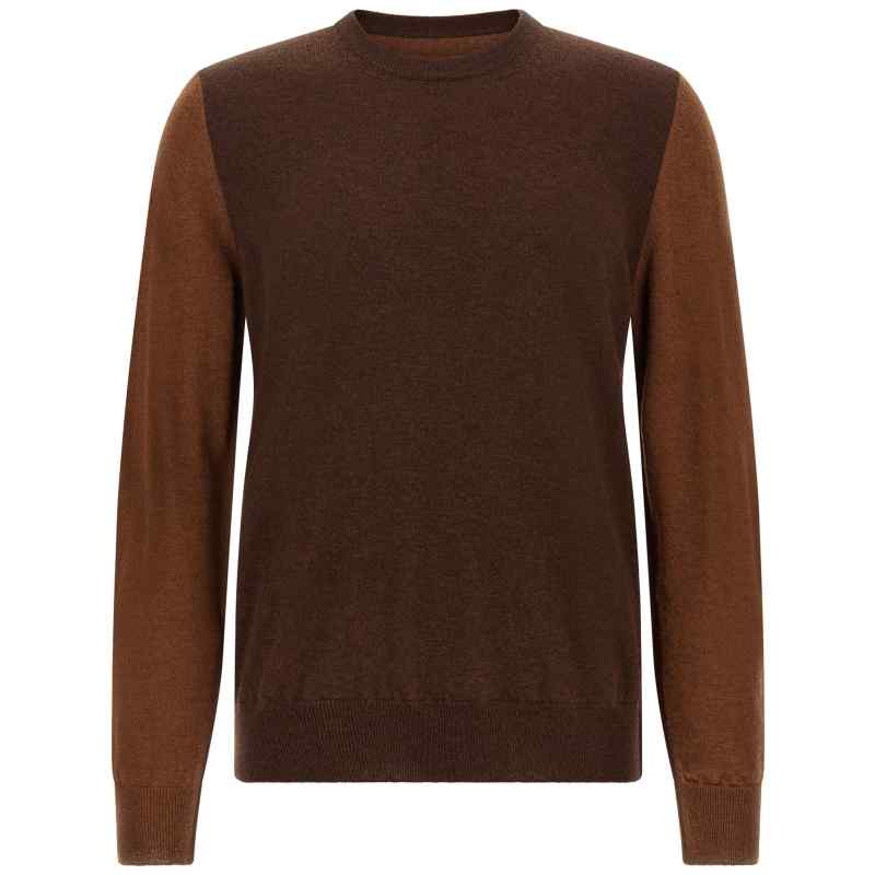 S67HL0011M13177005F_01_M_2026-09-08T08-15-12.573Z Maison Margiela Two-tone Wool Sweater