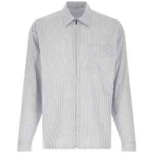 Prada Zip Striped Shirt