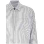 Prada Zip Striped Shirt