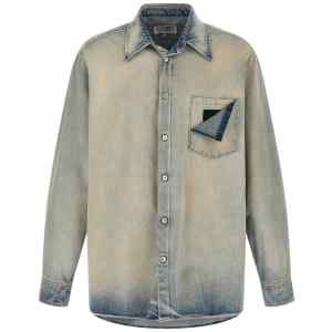 Mm6 Maison Margiela Numeric Signature Mm6 Denim Shirt