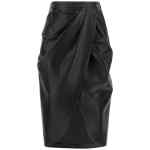 Balmain Leather Skirt