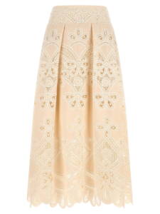 Elie Saab Carving Embroidery Skirt