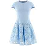 Self-Portrait Blue Crepe Lace Dress