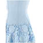 Self-Portrait Blue Crepe Lace Dress