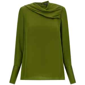 Tom Ford Draped Neck Blouse