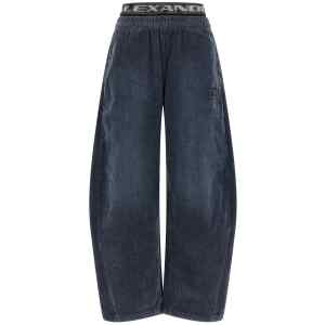 Alexander Wang Denim Pants With Elastic Waistband