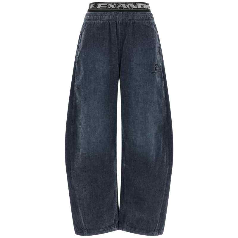 UDC4264300410A_01_M_2026-08-24T09-23-46.789Z Alexander Wang Denim Pants With Elastic Waistband