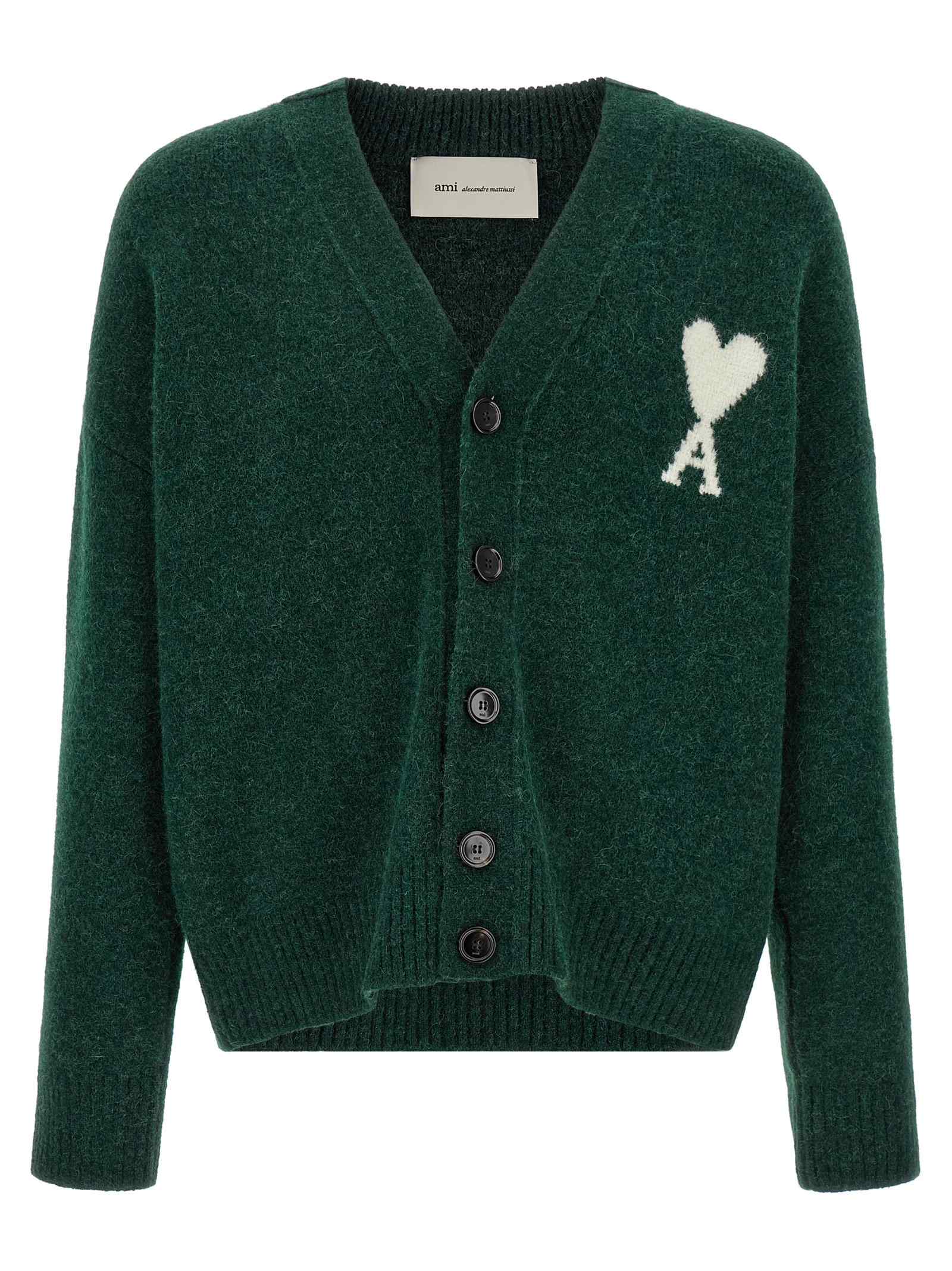 Ami Paris Ami De Coeur Cardigan