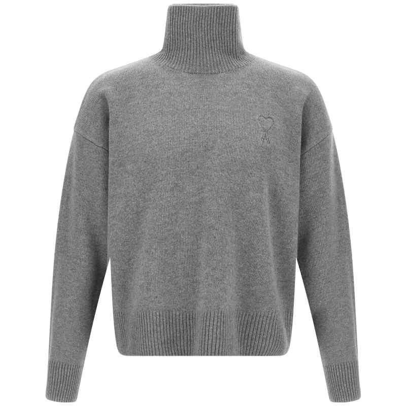UKS821KN0071050_01_M_2025-07-30T08-47-32.565Z Ami Paris Puff Logo Sweater