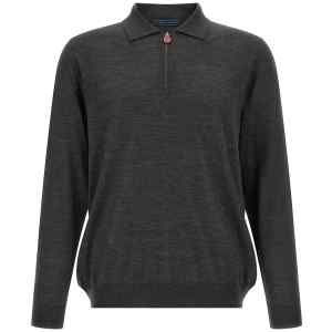 Kiton Wool Polo Shirt 14 Microns