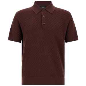 Brioni Trama Weaving Polo