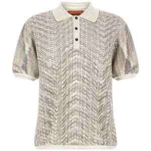 Missoni Zig-zag Knit Polo Shirt