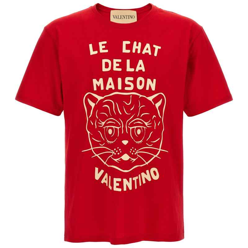 V3MG16PB32BR3_01_M_2025-05-09T07-30-36.045Z Valentino Garavani Le Chat De La Maison T-shirt