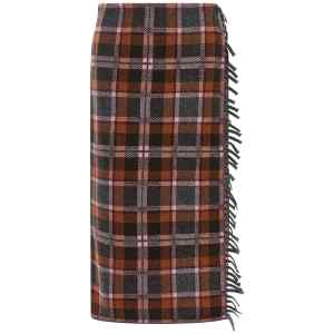 Guest In Residence Tartan Wrap Skirt