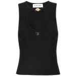 Marine Serre Moon Jewelry Knit Open Neck Top