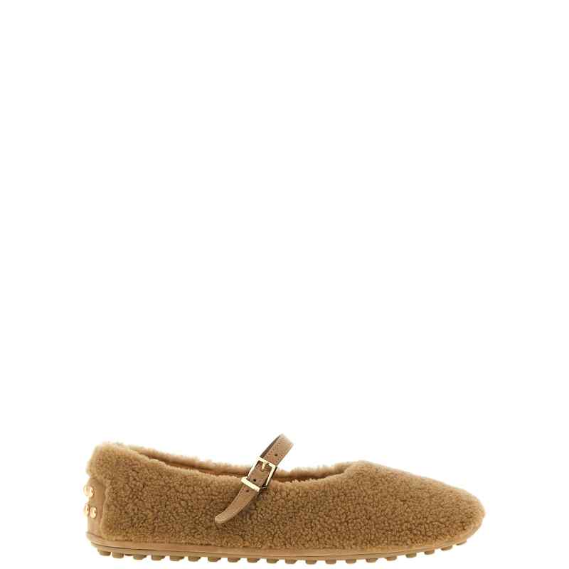 Tod's Gommine Sheepskin Ballet Flats