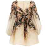 Zimmermann Illustration Draped Mini Dress