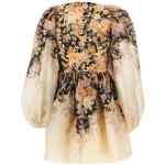 Zimmermann Illustration Draped Mini Dress