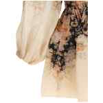 Zimmermann Illustration Draped Mini Dress
