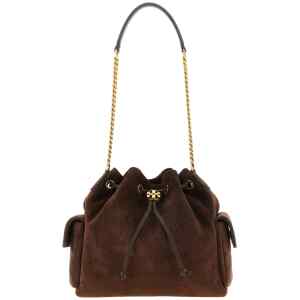 Tory Burch Medium Brown Charlie Shoulder Bag