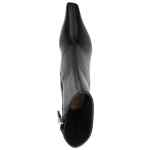 Amina Muaddi Jamie Stretch Bootie 80 Black Stretch Nappa