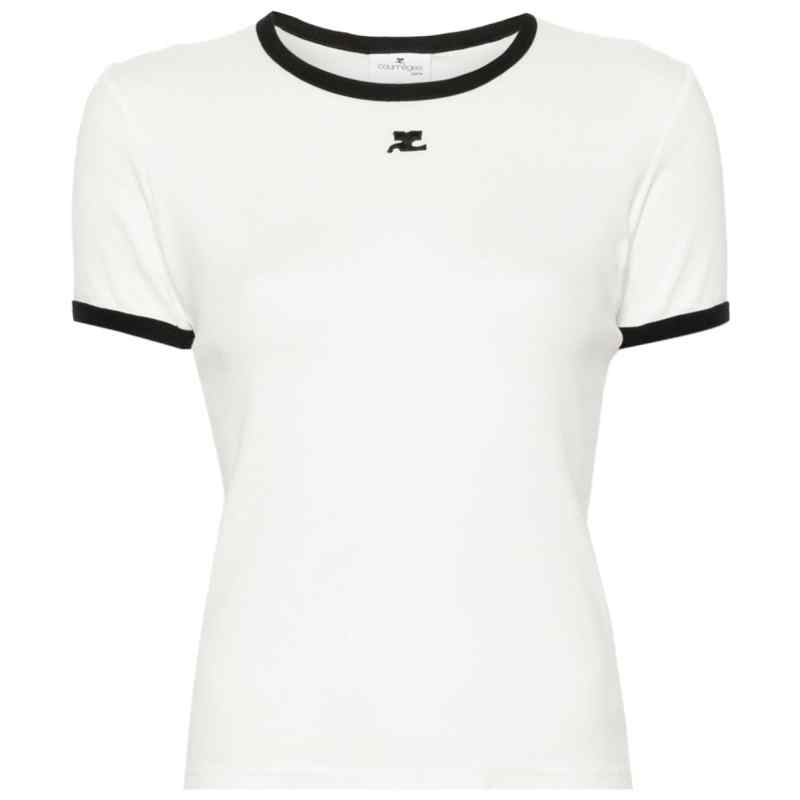 COURREGES PRE T-shirts and Polos WHITE