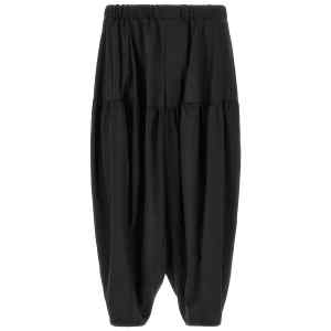 Comme Des Garcons Black Barrel Leg Pants