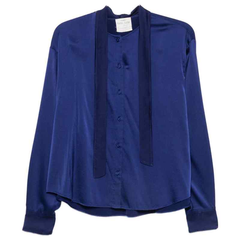 Forte Forte Silk bow-tie shirt