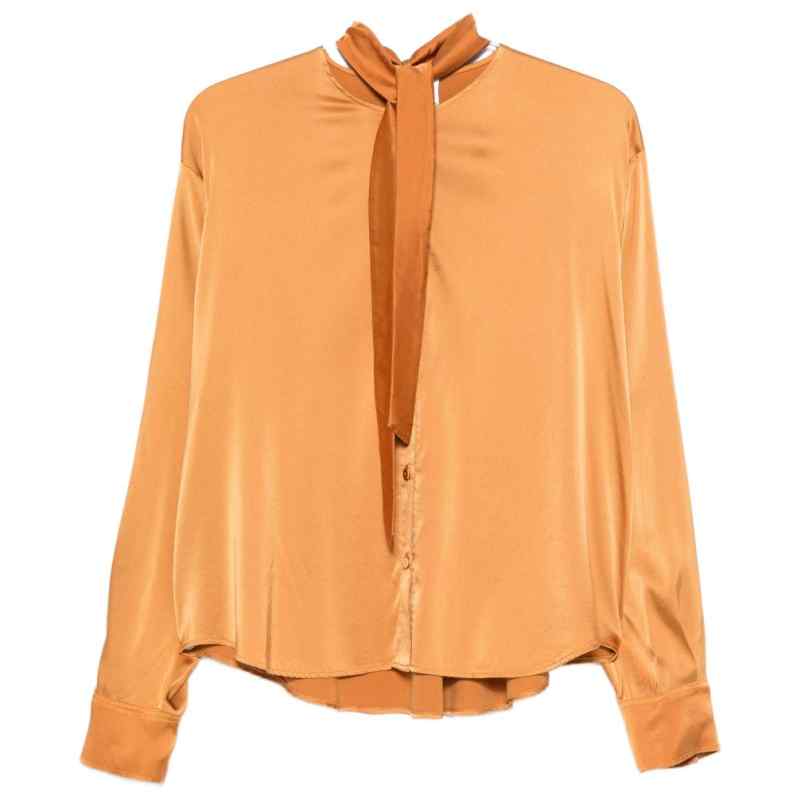 Forte Forte Silk bow-tie shirt