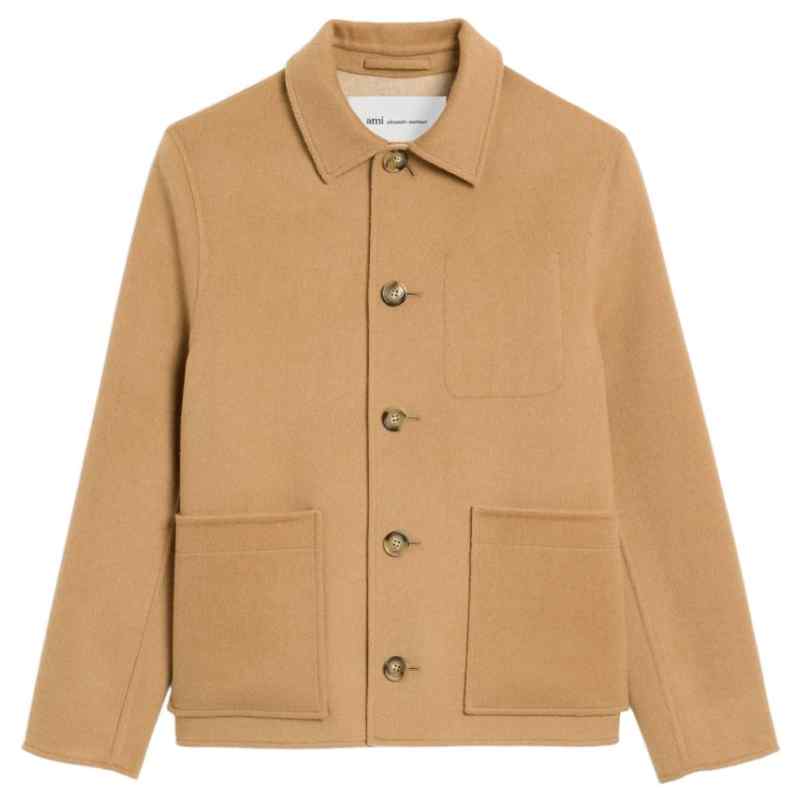 200024414-fw26-amiparis-hjk844wv0217a298 Ami Paris Jackets BEIGE