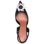 Amina Muaddi Begum satin slingback pumps