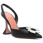 Amina Muaddi Begum satin slingback pumps