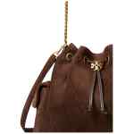 Tory Burch Charlie drawstring leather bucket bag