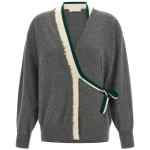 Dries Van Noten Toma Sweater With Crossed Closure