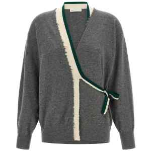Dries Van Noten Toma Sweater With Crossed Closure