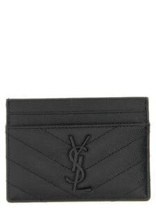 Saint Laurent Logo Matelassé Card Holder