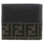 Fendi Two-color Ff Jacquard Wallet