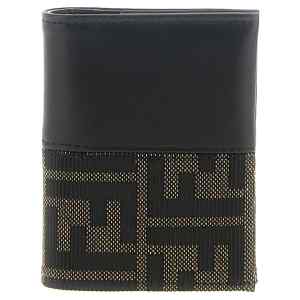 Fendi Ff Jacquard Bicolor Card Holder
