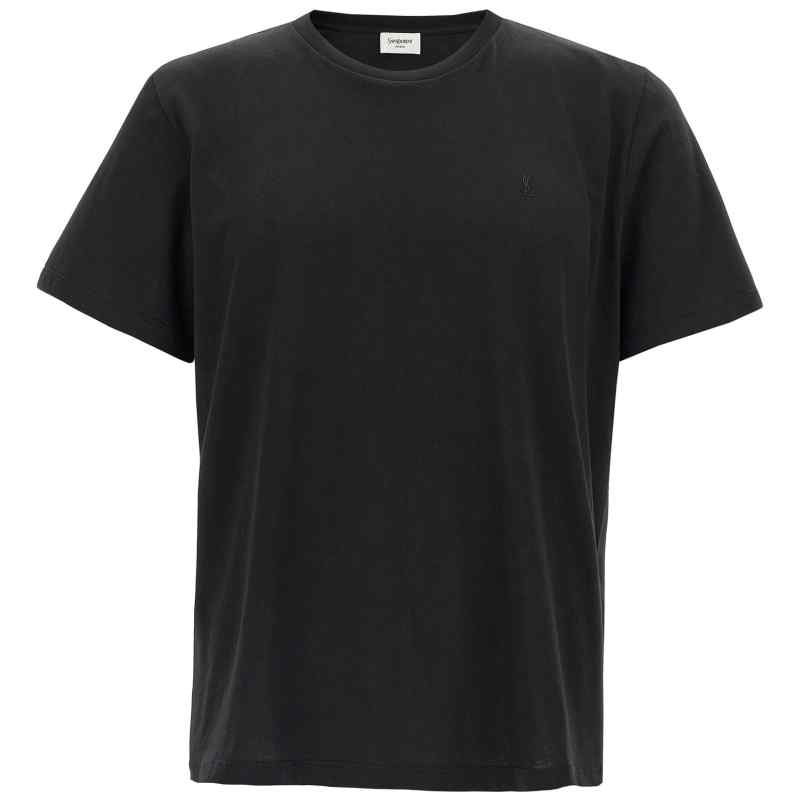 819395Y2ZJ21000_01_M_2025-02-14T09-02-23.954Z-2 Saint Laurent Cassandre Embroidery T-shirt