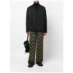 Ozwald Boateng Elastic waist printed cotton trousers