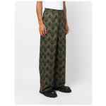 Ozwald Boateng Elastic waist printed cotton trousers
