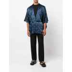Ozwald Boateng Printed silk short kimono
