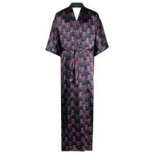Ozwald Boateng Printed silk kimono dress