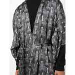 Ozwald Boateng Printed silk long kimono