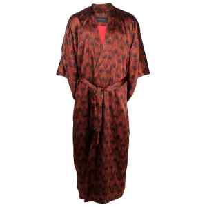 Ozwald Boateng Printed silk long kimono