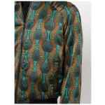 Ozwald Boateng Printed silk bomber jacket