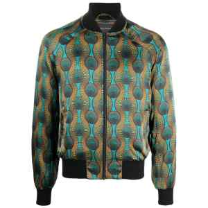 Ozwald Boateng Printed silk bomber jacket
